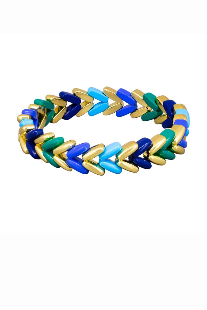 TIGER TREE Tile Bracelet - Blues Arrow BRACELET - Zabecca Living