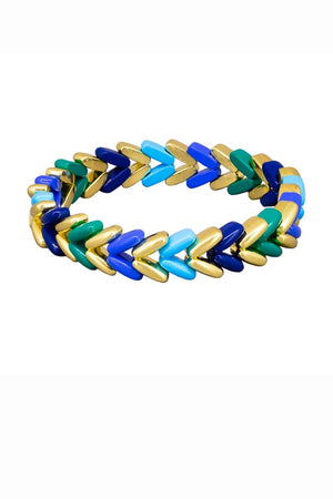 TIGER TREE Tile Bracelet - Blues Arrow BRACELET - Zabecca Living