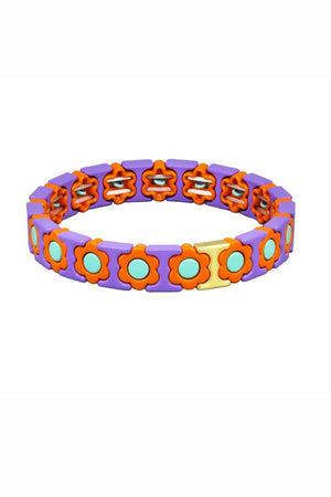 TIGER TREE Tile Bracelet - Lilac Daisy BRACELET - Zabecca Living
