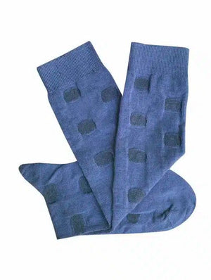 TIGHTOLOGY Merino Wool Socks - Yayoi Blue Socks - Zabecca Living