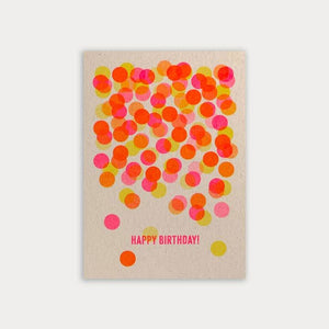 TOGETHERY Birthday Postcard - Confetti Birthday Card - Zabecca Living