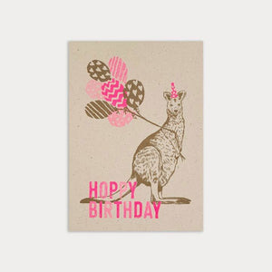 TOGETHERY Birthday Postcard - Kangaroo Birthday Card - Zabecca Living