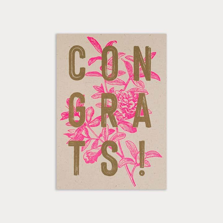 TOGETHERY Greeting Postcard - Congrats greeting card - Zabecca Living