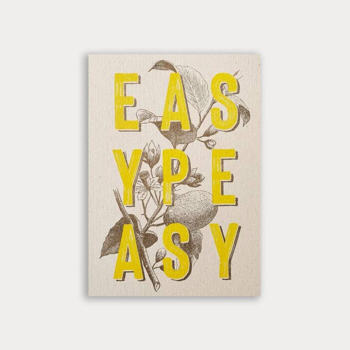 TOGETHERY Greeting Postcard - Easy Peasy greeting card - Zabecca Living