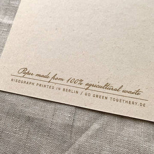 TOGETHERY Greeting Postcard - Easy Peasy greeting card - Zabecca Living