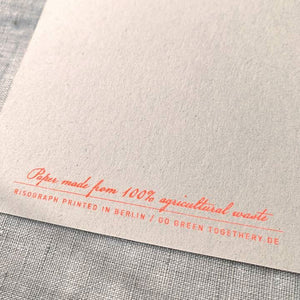 TOGETHERY Greeting Postcard - Peacock with Flower greeting card - Zabecca Living