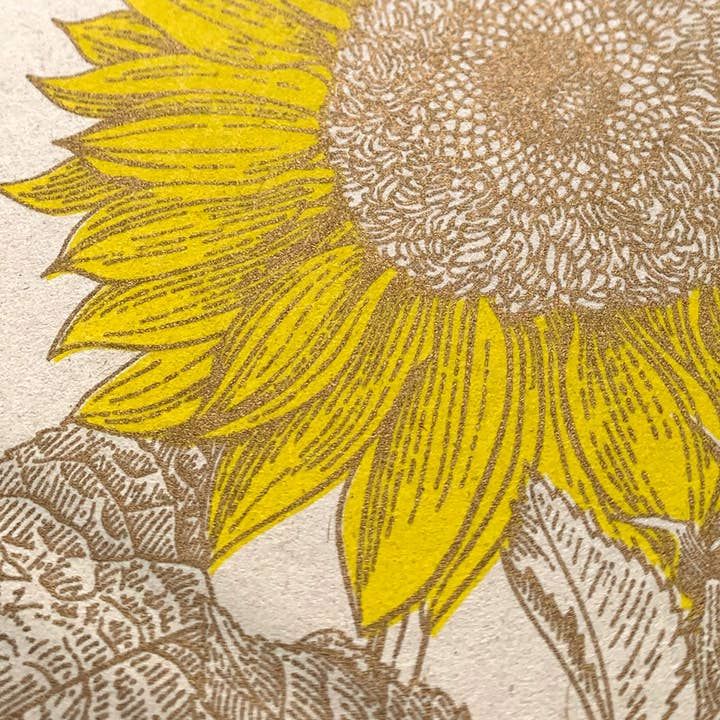 TOGETHERY Greeting Postcard - Sunflower greeting card - Zabecca Living