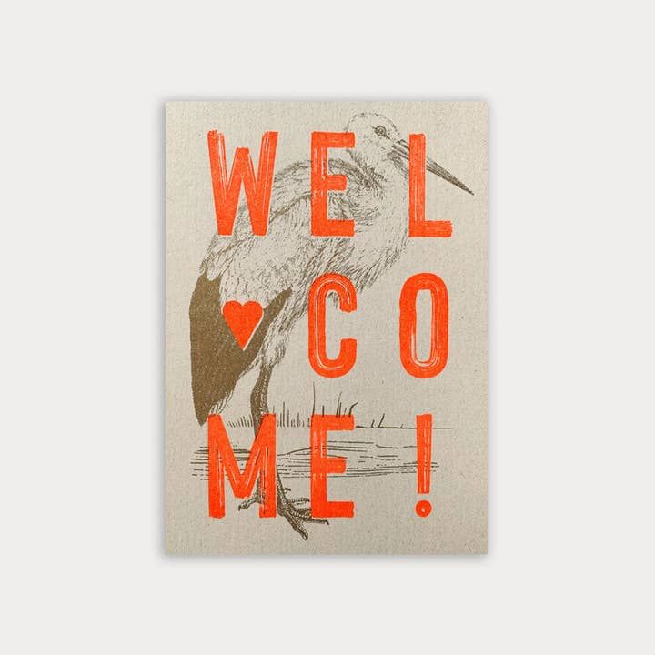 TOGETHERY Newborn Postcard - Welcome Baby Card - Zabecca Living