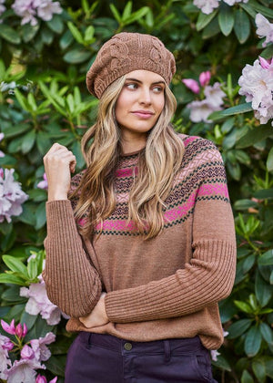 UIMI Clementine Merino Beret - Gingerbread Beanie - Zabecca Living