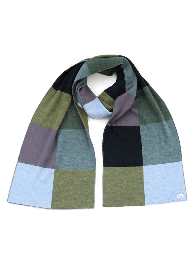 UIMI Frankie Patchwork Merino Scarf - Aniseed scarf - Zabecca Living