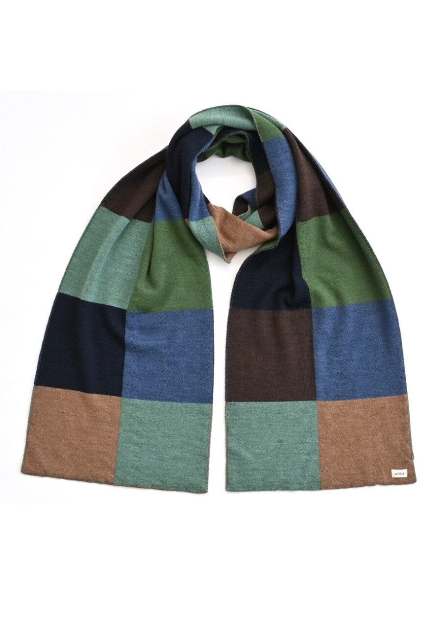 UIMI Frankie Patchwork Merino Scarf - Meadow scarf - Zabecca Living