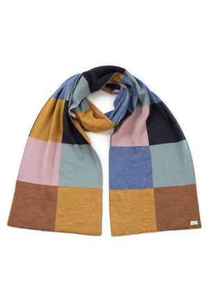 UIMI Frankie Patchwork Merino Scarf - Pickle scarf - Zabecca Living