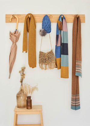 UIMI Frankie Patchwork Merino Scarf - Pickle scarf - Zabecca Living