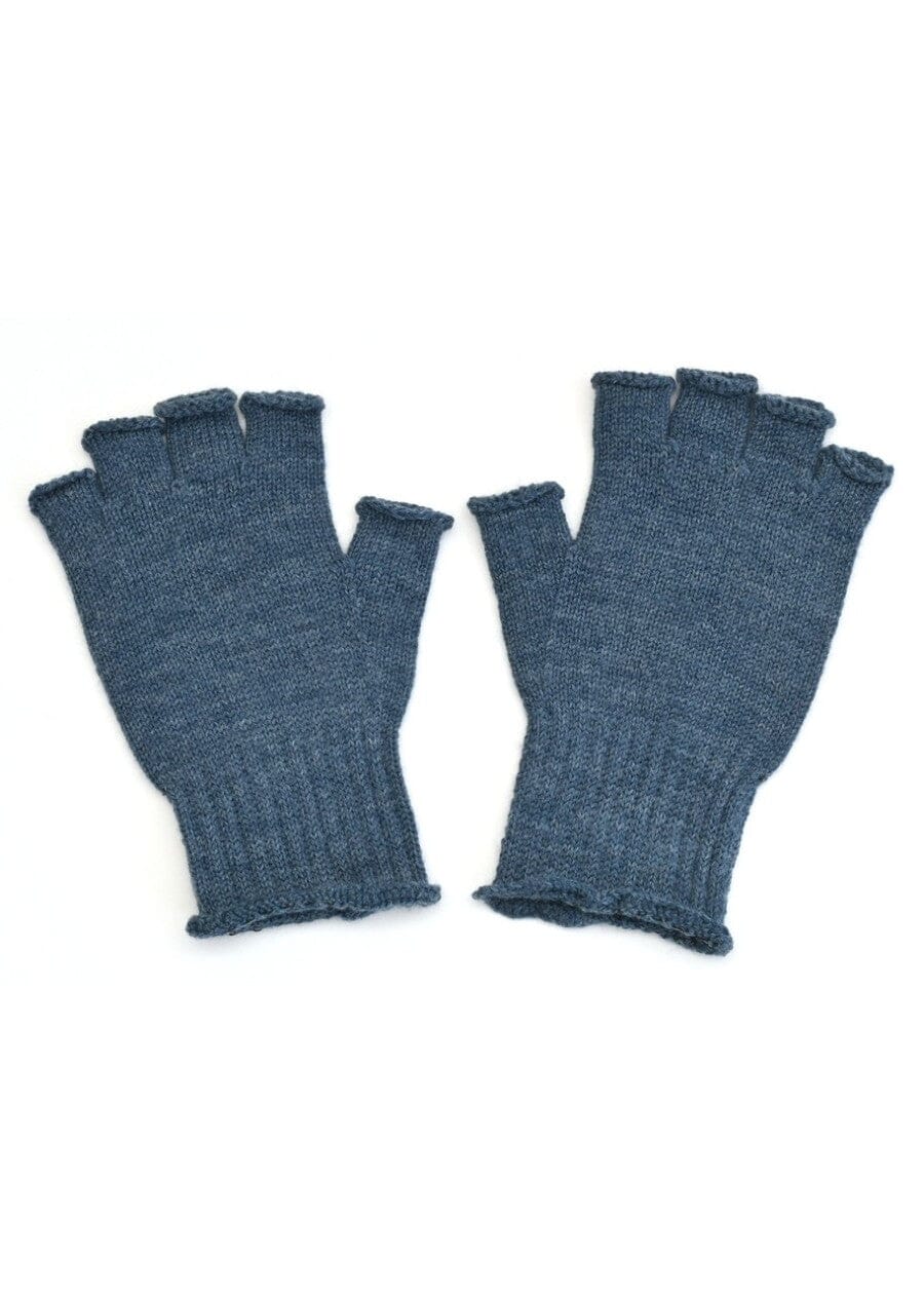 UIMI Milo Fingerless Merino Gloves - Bluebell GLOVES - Zabecca Living