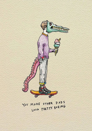 WALLY Father's Day Card - Boring Others Fathers Day Card - Zabecca Living