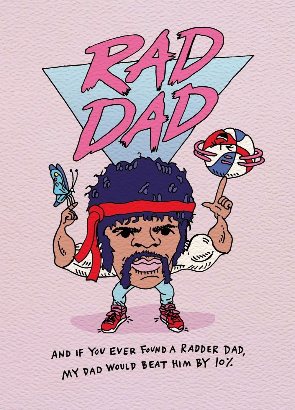 WALLY Father's Day Card - Rad Dad Fathers Day Card - Zabecca Living