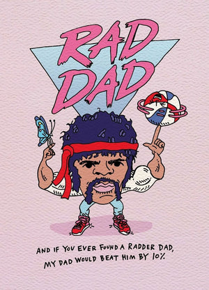 WALLY Father's Day Card - Rad Dad Fathers Day Card - Zabecca Living