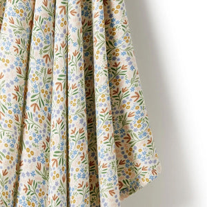 WILSON & FRENCHY Floral Organic Bunny Rug - Tinker Floral BABY BLANKET - Zabecca Living