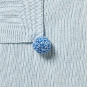 WILSON & FRENCHY Knitted Blanket - Bluebell BABY BLANKET - Zabecca Living