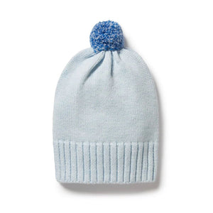 WILSON & FRENCHY Knitted Hat - Bluebell KIDS HAT - Zabecca Living