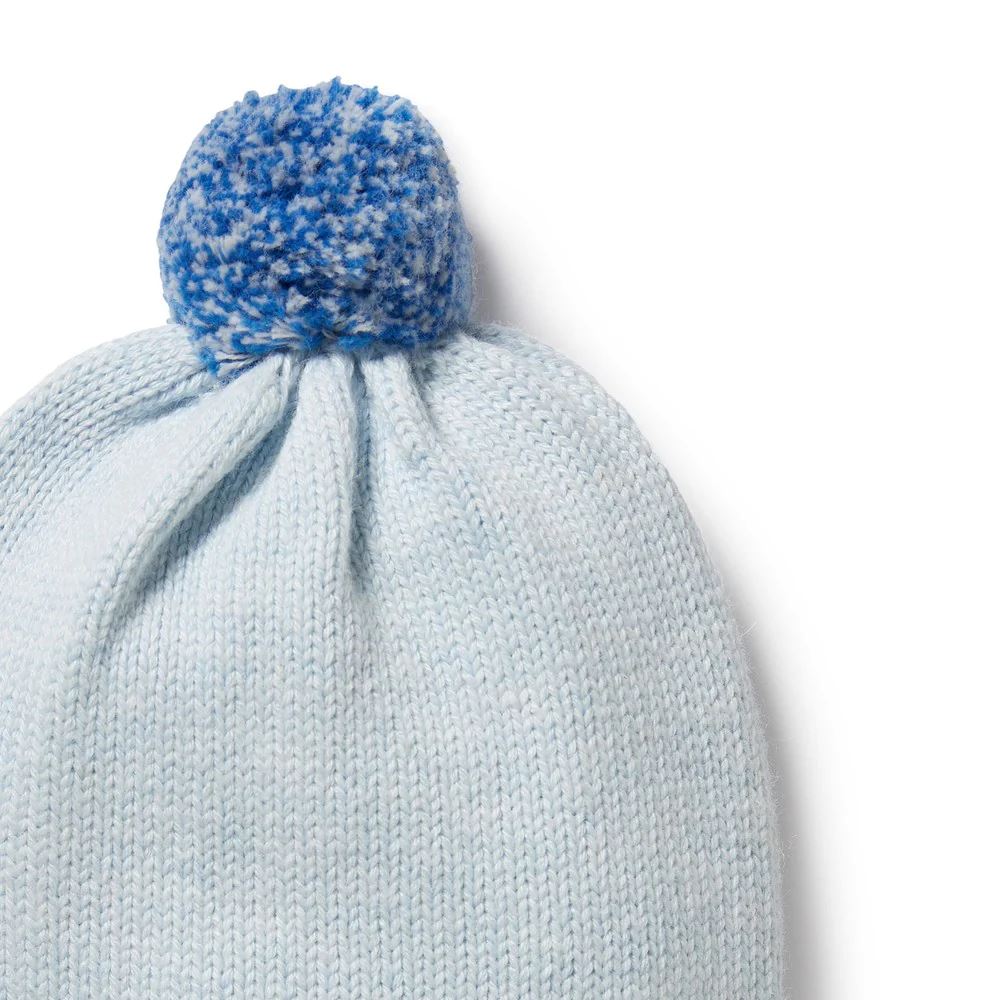 WILSON & FRENCHY Knitted Hat - Bluebell KIDS HAT - Zabecca Living