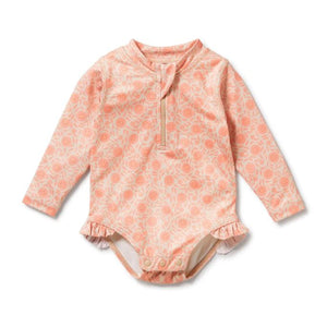 WILSON & FRENCHY Long Sleeve Swimsuit - Amelie Floral BABY CLOTHING - Zabecca Living