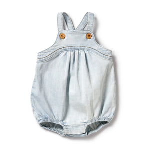 WILSON & FRENCHY Organic Bodysuit - Denim BABY CLOTHING - Zabecca Living