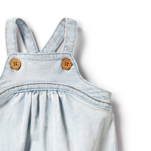 WILSON & FRENCHY Organic Bodysuit - Denim BABY CLOTHING - Zabecca Living