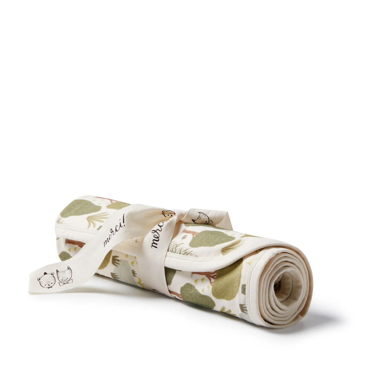 WILSON & FRENCHY Organic Bunny Rug - Little Trees BABY BLANKET - Zabecca Living