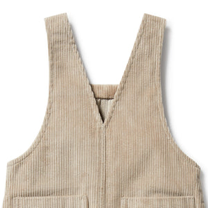 WILSON & FRENCHY Organic Cord Overall - Sand BABY CLOTHING - Zabecca Living