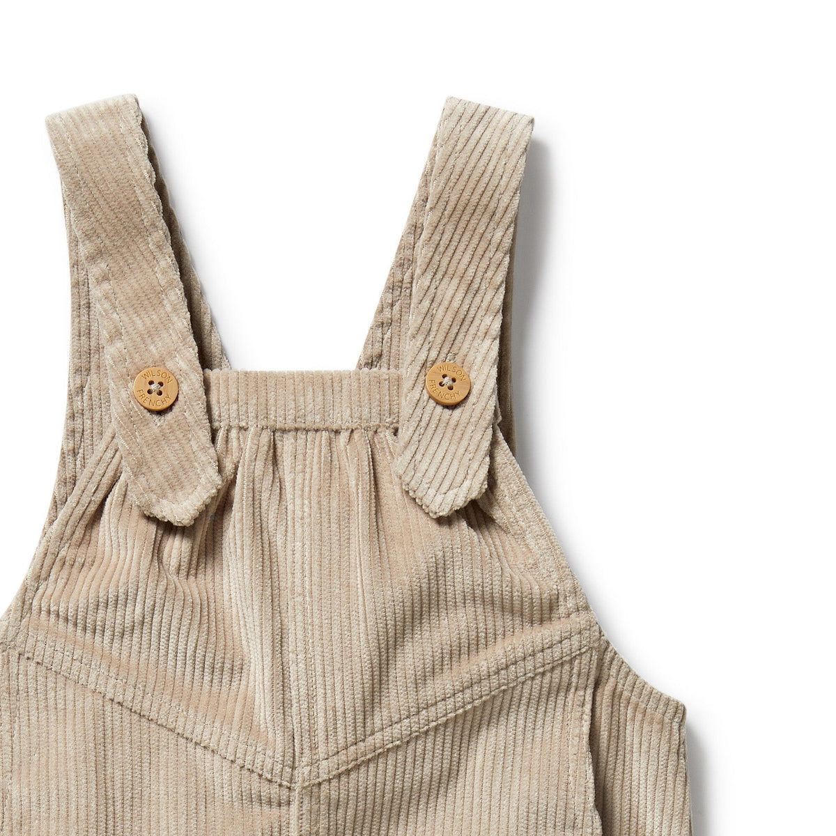 WILSON & FRENCHY Organic Cord Overall - Sand BABY CLOTHING - Zabecca Living
