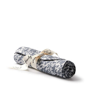 WILSON & FRENCHY Organic Cotton Gauze Crinkle Bunny Rug - Blue Coral BABY - Zabecca Living