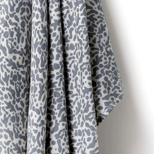 WILSON & FRENCHY Organic Cotton Gauze Crinkle Bunny Rug - Blue Coral BABY - Zabecca Living