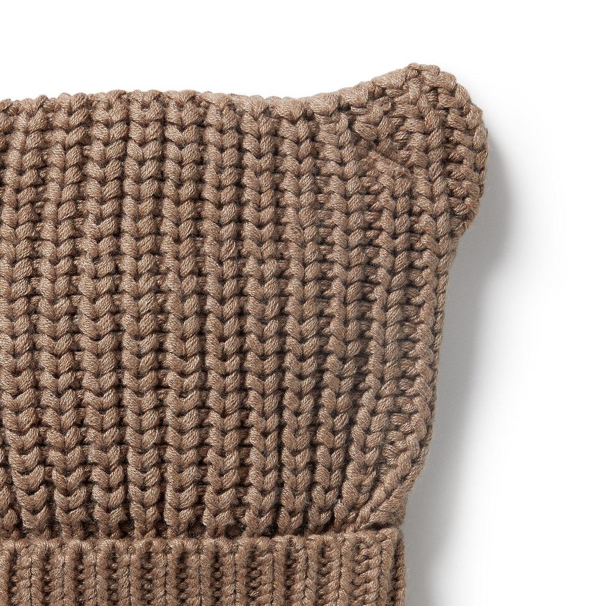 WILSON & FRENCHY Organic Knitted Bear Hat - Coco Speckle Baby Hat - Zabecca Living