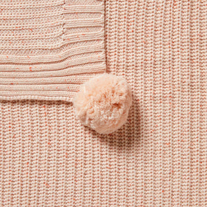 WILSON & FRENCHY Organic Knitted Blanket - Fairy Floss BABY BLANKET - Zabecca Living