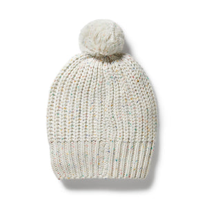 WILSON & FRENCHY Organic Knitted Hat - Hundreds and Thousands KIDS HAT - Zabecca Living