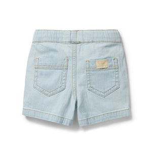 WILSON & FRENCHY Organic Long Short - Denim Toddler Clothing - Zabecca Living