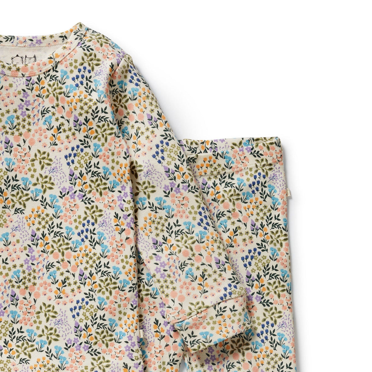 WILSON & FRENCHY Organic Long Sleeved Pyjamas - Tiny Bloom Kids Pyjamas - Zabecca Living