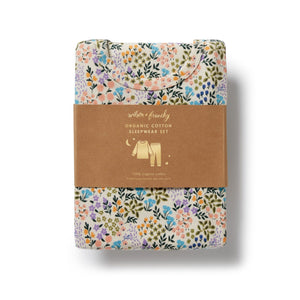 WILSON & FRENCHY Organic Long Sleeved Pyjamas - Tiny Bloom Kids Pyjamas - Zabecca Living