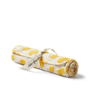 WILSON & FRENCHY Organic Muslin - Lemon Drop BABY BLANKET - Zabecca Living