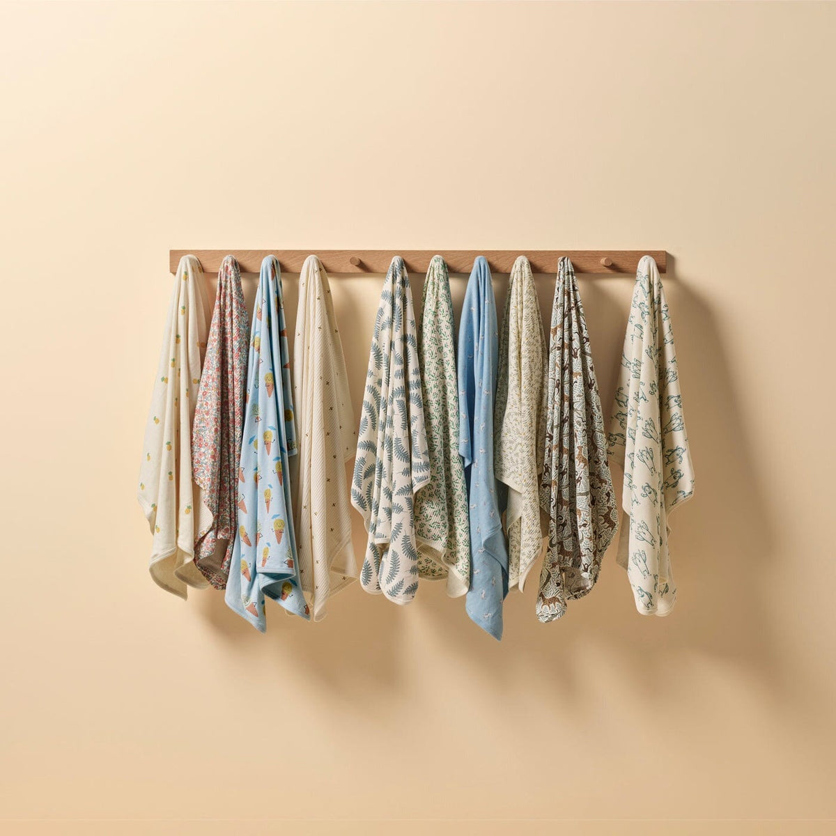 WILSON & FRENCHY Organic Muslin - Strawberry Kisses BABY BLANKET - Zabecca Living