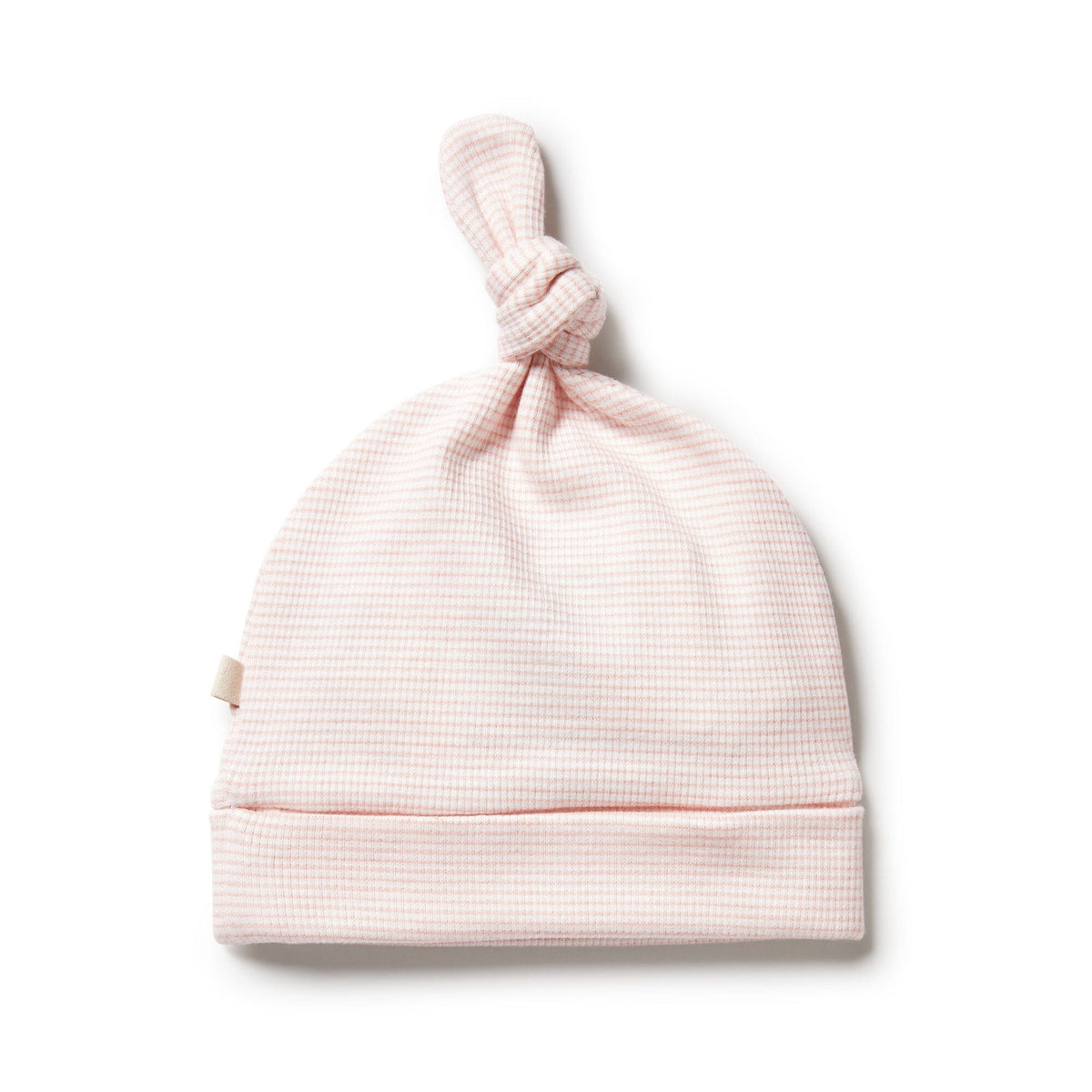 WILSON & FRENCHY Organic Stripe Rib Knot Hat - Cantaloupe Baby Hat - Zabecca Living