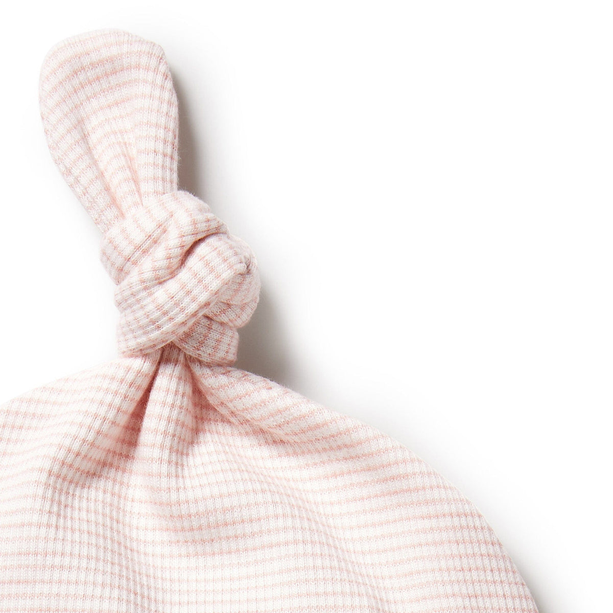 WILSON & FRENCHY Organic Stripe Rib Knot Hat - Cantaloupe Baby Hat - Zabecca Living