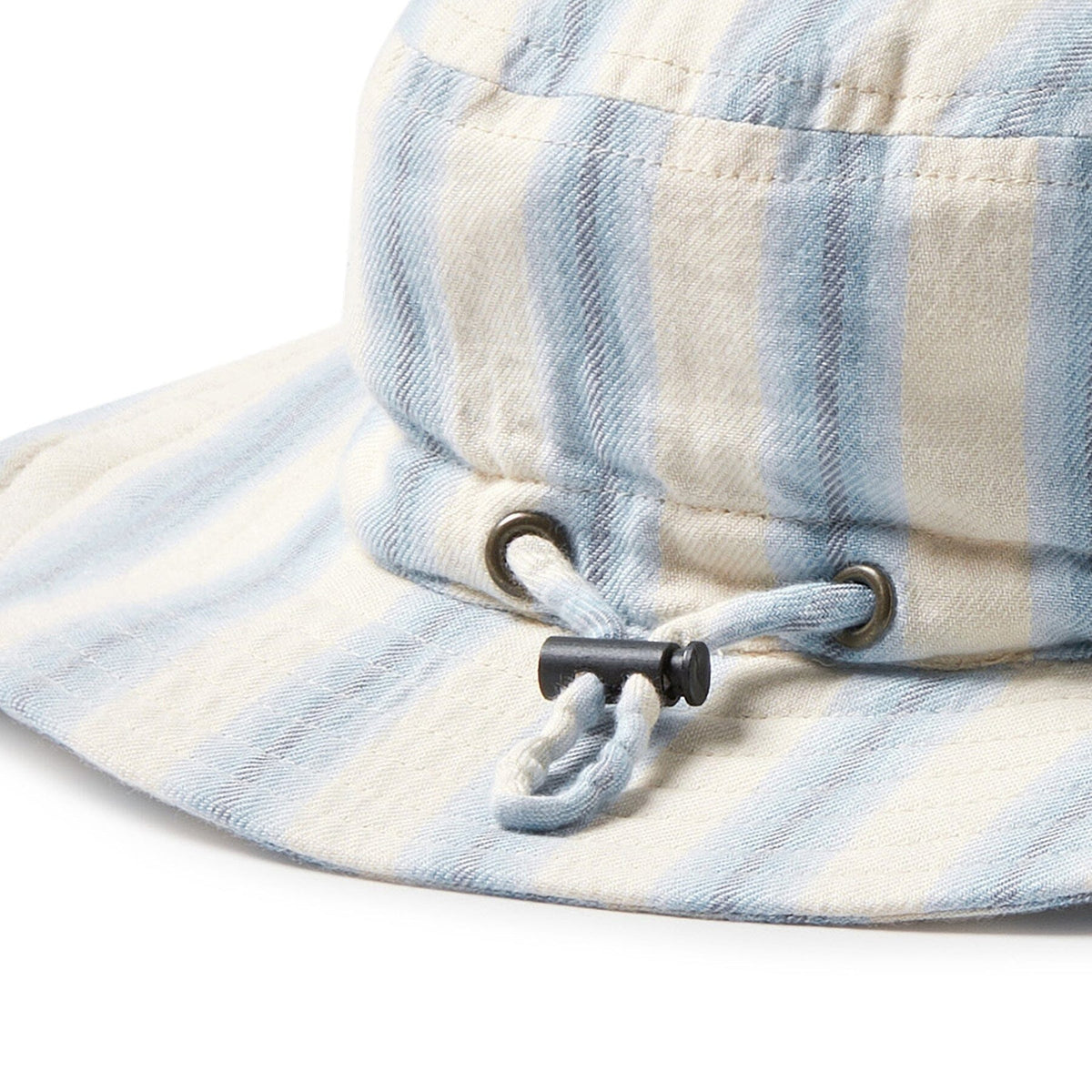 WILSON & FRENCHY Organic Sun Hat - Deep Blue Stripe Toddler Clothing - Zabecca Living