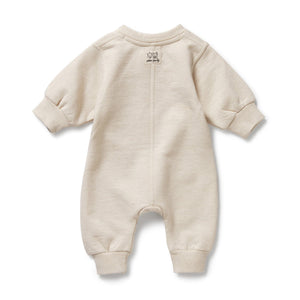 WILSON & FRENCHY Organic Terry Growsuit - Oatmeal BABY CLOTHING - Zabecca Living