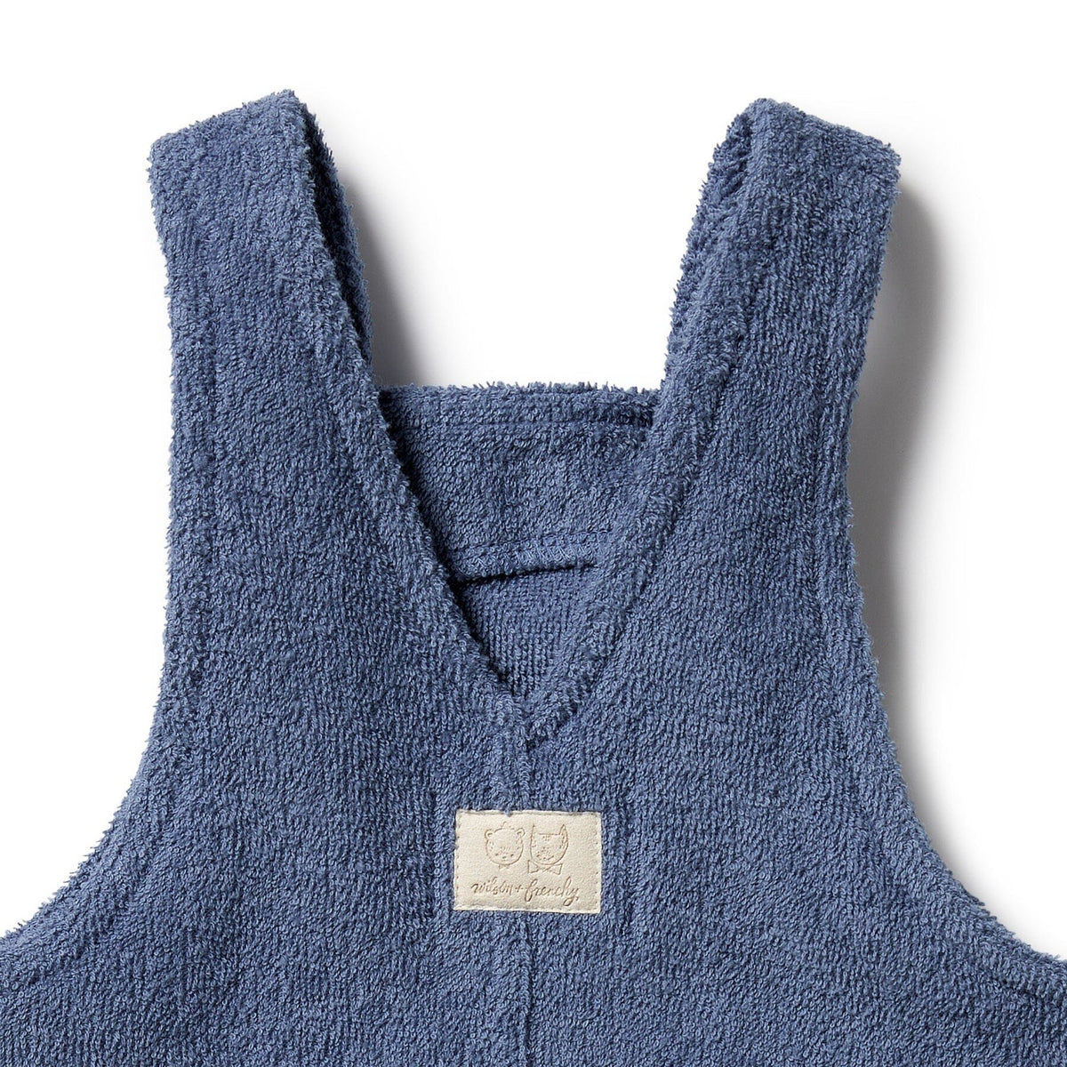 WILSON & FRENCHY Organic Terry Overall - Deep Blue Toddler Clothing - Zabecca Living