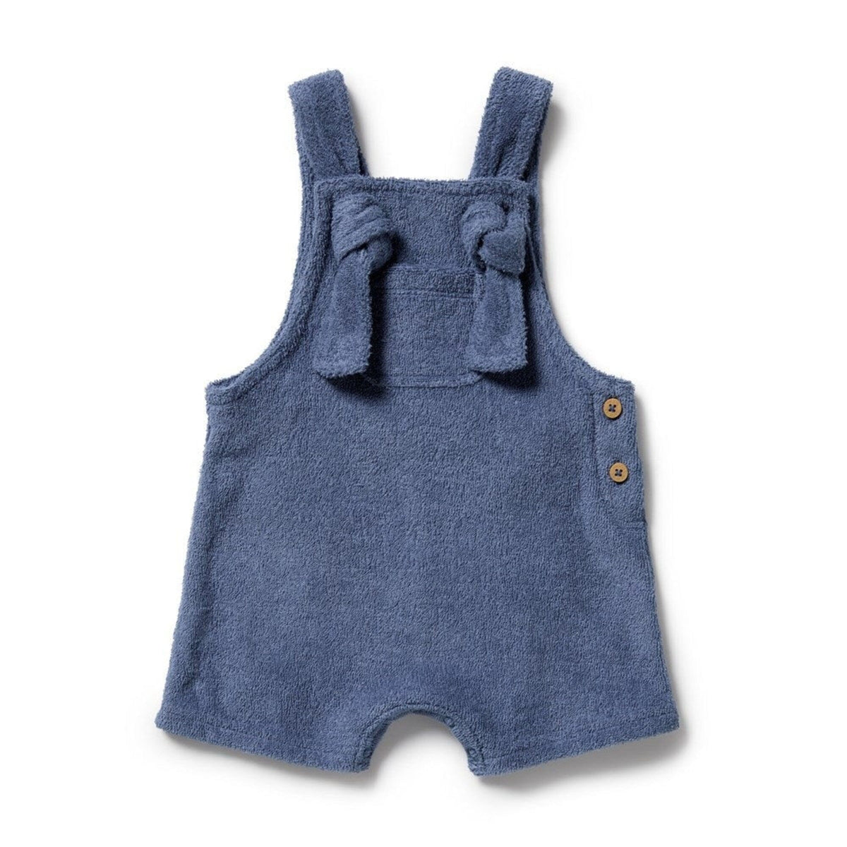 WILSON & FRENCHY Organic Terry Overall - Deep Blue Toddler Clothing - Zabecca Living