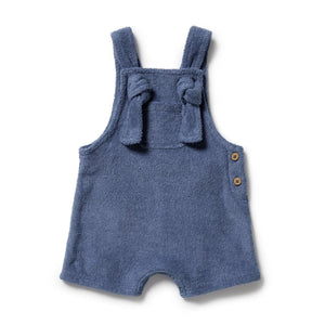 WILSON & FRENCHY Organic Terry Overall - Deep Blue Toddler Clothing - Zabecca Living