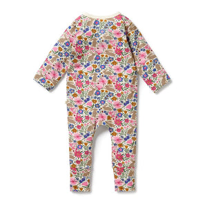 WILSON & FRENCHY Organic Zipsuit with Feet - Bunny Hop BABY CLOTHING - Zabecca Living