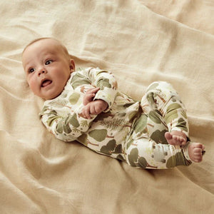 WILSON & FRENCHY Organic Zipsuit with Feet - Little Trees BABY CLOTHING - Zabecca Living